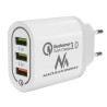 Maclean Energy QC 3.0 töltő MCE479 B - fehér Qualcomm Quick Charge 3.6-6V / 3A, 6-9V / 2A, 9-12V / 1.5A, 6-9V / 2A, 9-12V / 1.5A