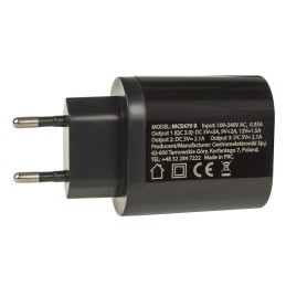 Maclean Energy QC 3.0 töltő MCE479 B - fekete Qualcomm Quick Charge 3.6-6V / 3A, 6-9V / 2A, 9-12V / 1.5A