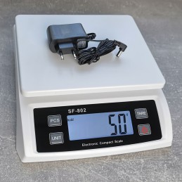 Digitális csomagmérleg SF-802 30kg / 1g-ig fehér színben