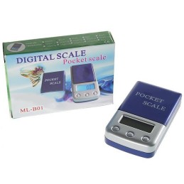 Zsebméretű digitális mérleg háttérvilágítású LCD kijelzővel, 500g 0.1g pontossággal